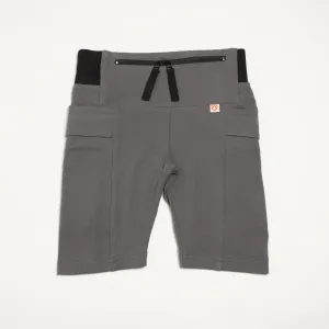 Biker shorts Grey / Dance Shorts / T1D / Kids Shorts for Sports / Underdress / Yoga with pockets, size 5-14Y children