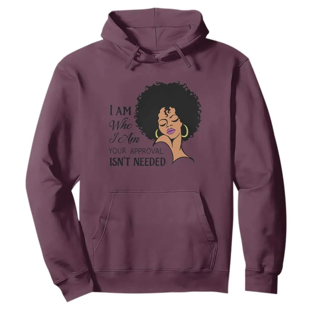 Black Queen Hoodie Lady Curly Natural Afro African American Ladies TS01