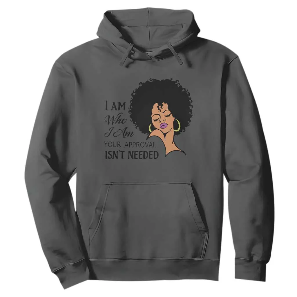 Black Queen Hoodie Lady Curly Natural Afro African American Ladies TS01