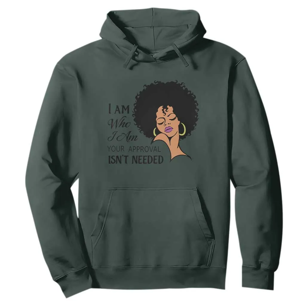Black Queen Hoodie Lady Curly Natural Afro African American Ladies TS01