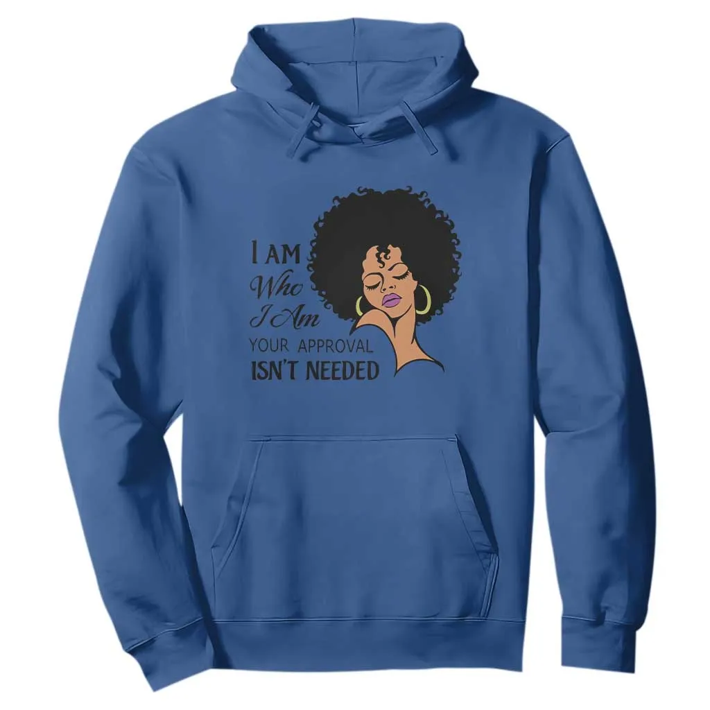 Black Queen Hoodie Lady Curly Natural Afro African American Ladies TS01