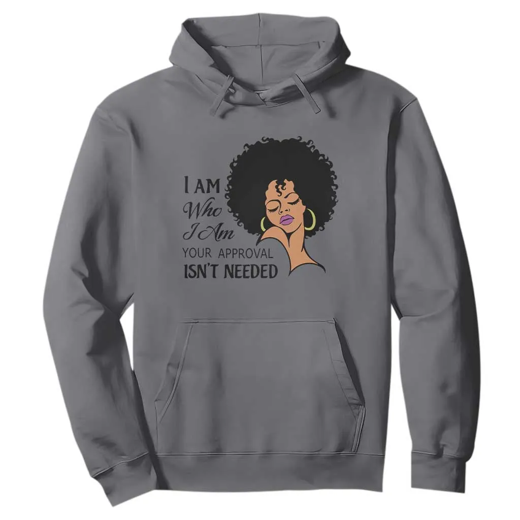 Black Queen Hoodie Lady Curly Natural Afro African American Ladies TS01