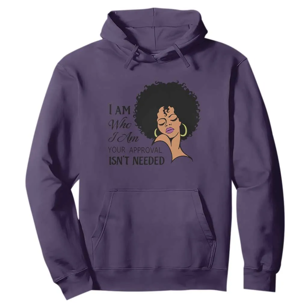 Black Queen Hoodie Lady Curly Natural Afro African American Ladies TS01