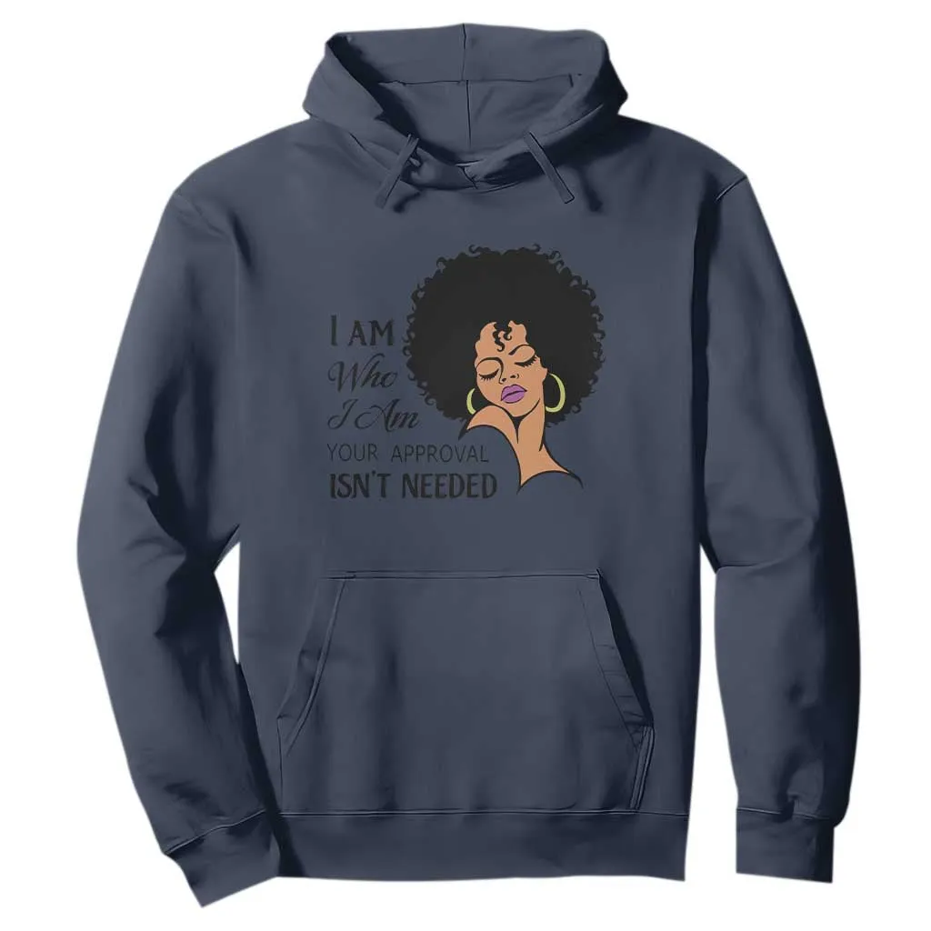 Black Queen Hoodie Lady Curly Natural Afro African American Ladies TS01