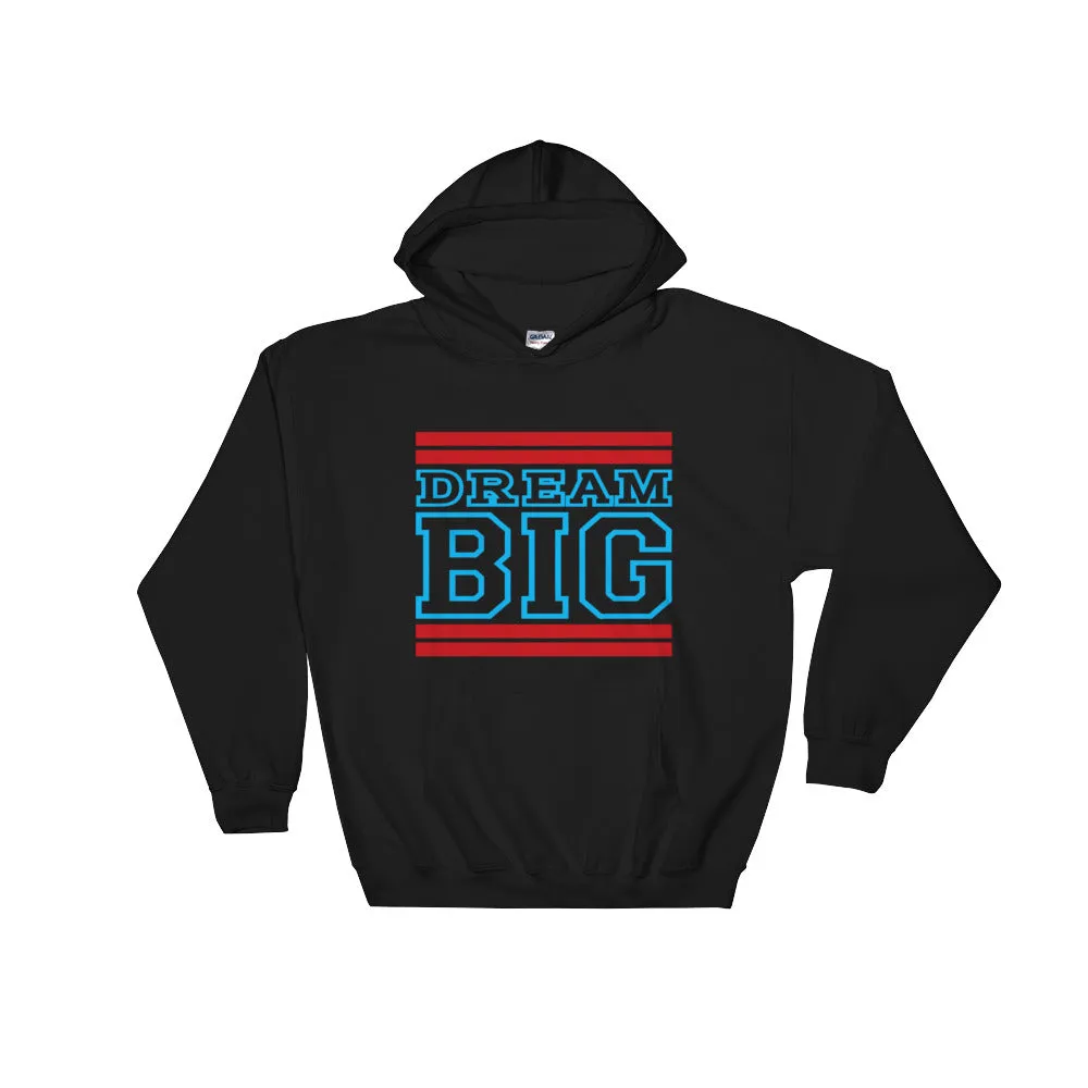 Black Red and Carolina Blue Hooded Sweatshirt
