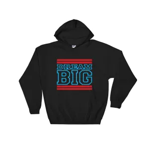 Black Red and Carolina Blue Hooded Sweatshirt
