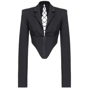 Black Viscose Suits & Blazer