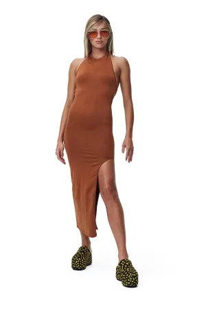 Blim Dress in Coconut Shell Stretch