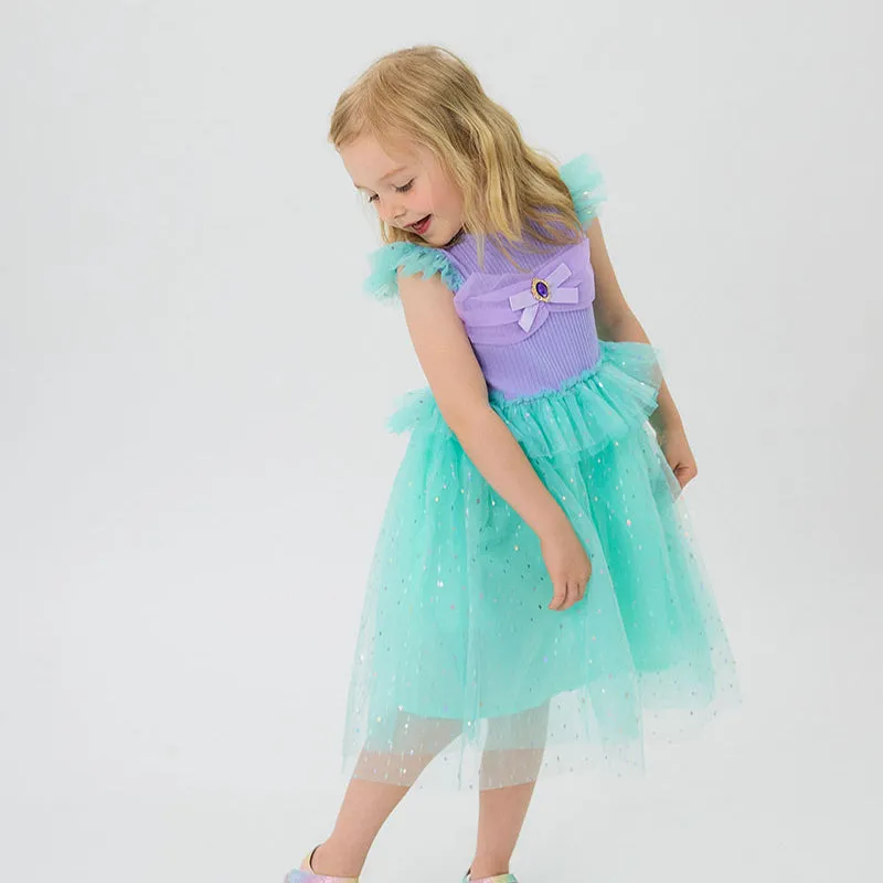 Blue Sea Princess Dress With Accessories Set 2305OZ11