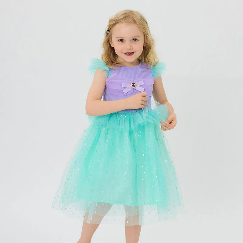 Blue Sea Princess Dress With Accessories Set 2305OZ11