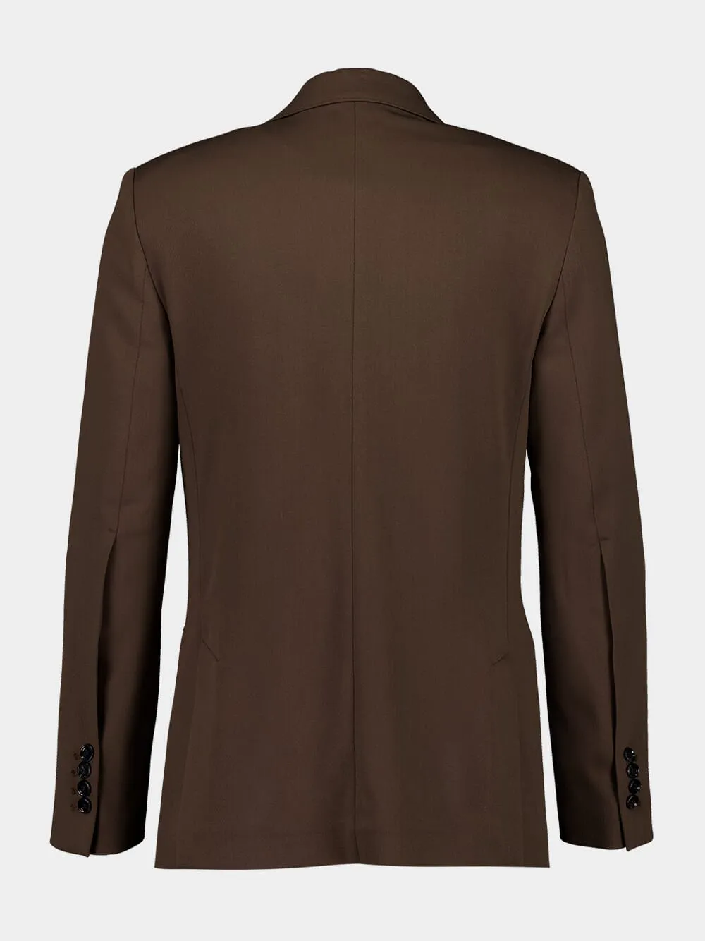 Brown Wool Semi-Lined Jacket