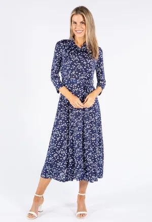 Button Through Polka Dot Dress