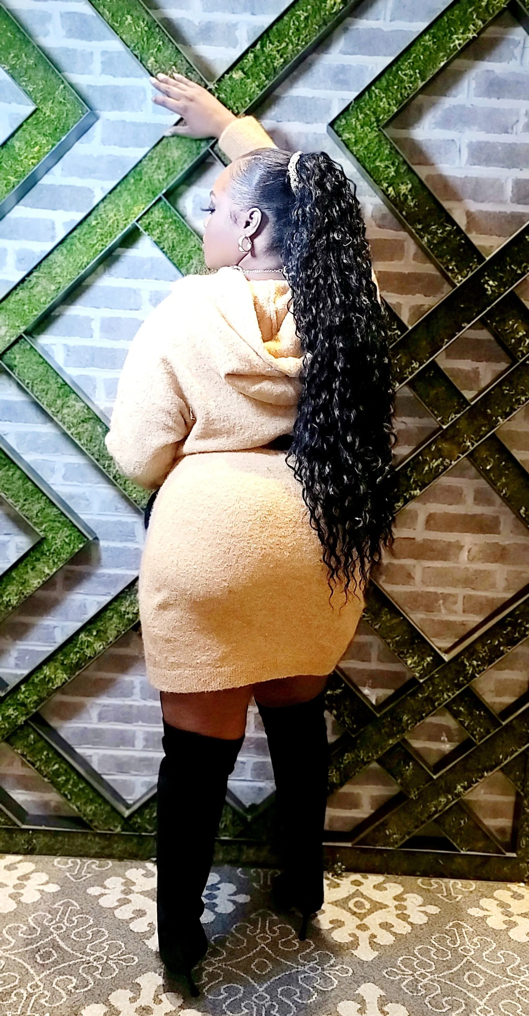 Camel Caramel Sweater Dress