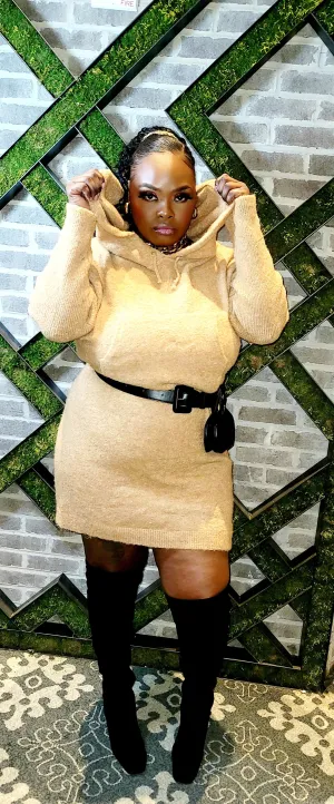 Camel Caramel Sweater Dress