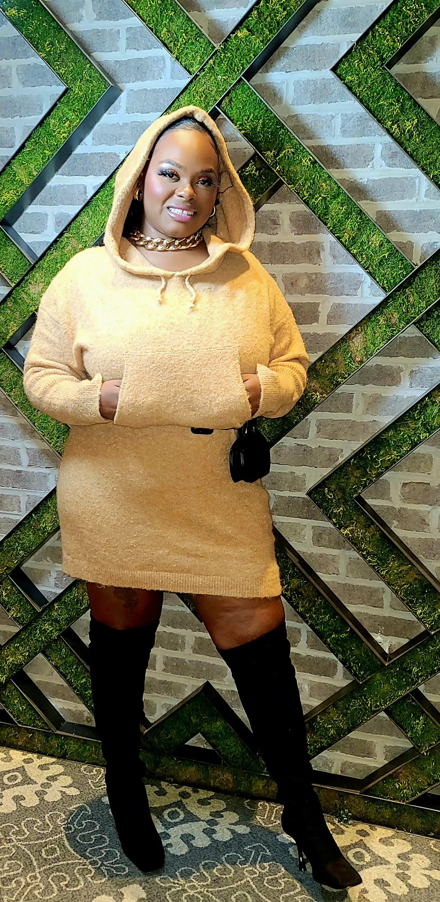 Camel Caramel Sweater Dress