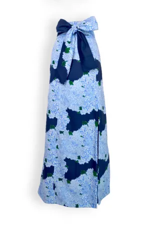 Carolina Panel Skirt in Navy Hydrangea