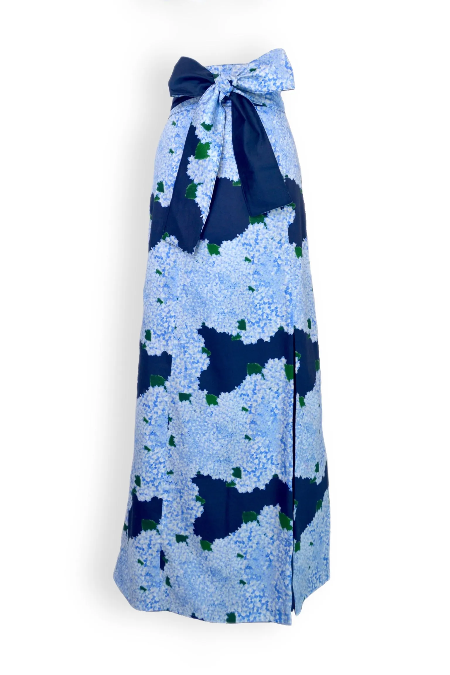 Carolina Panel Skirt in Navy Hydrangea