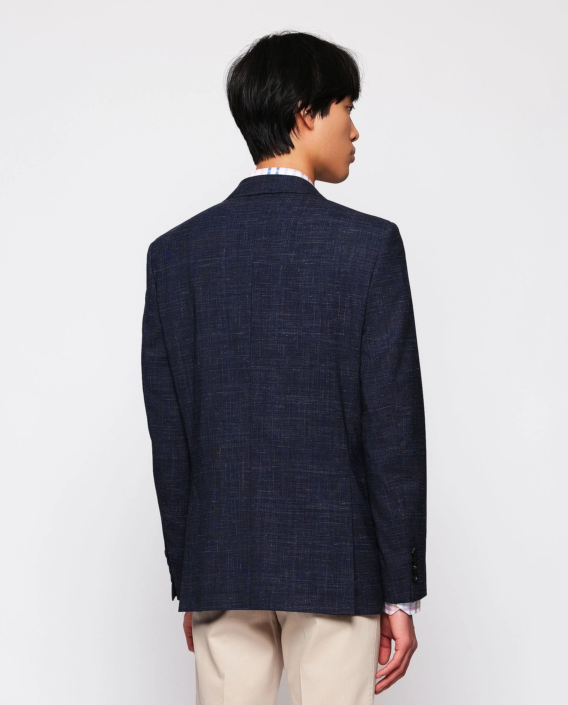 Chaqueta azul marino cuadro Príncipe de Gales