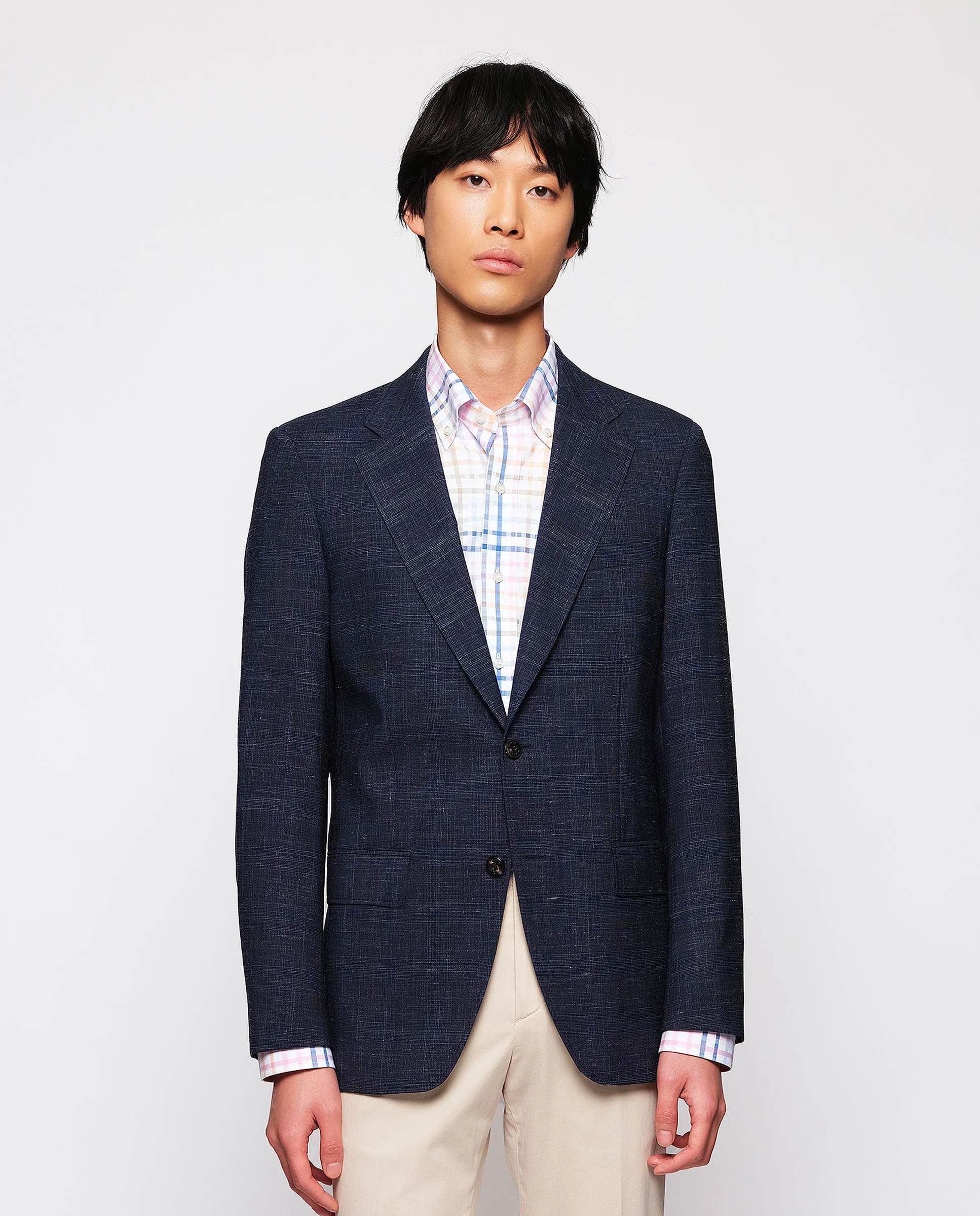 Chaqueta azul marino cuadro Príncipe de Gales