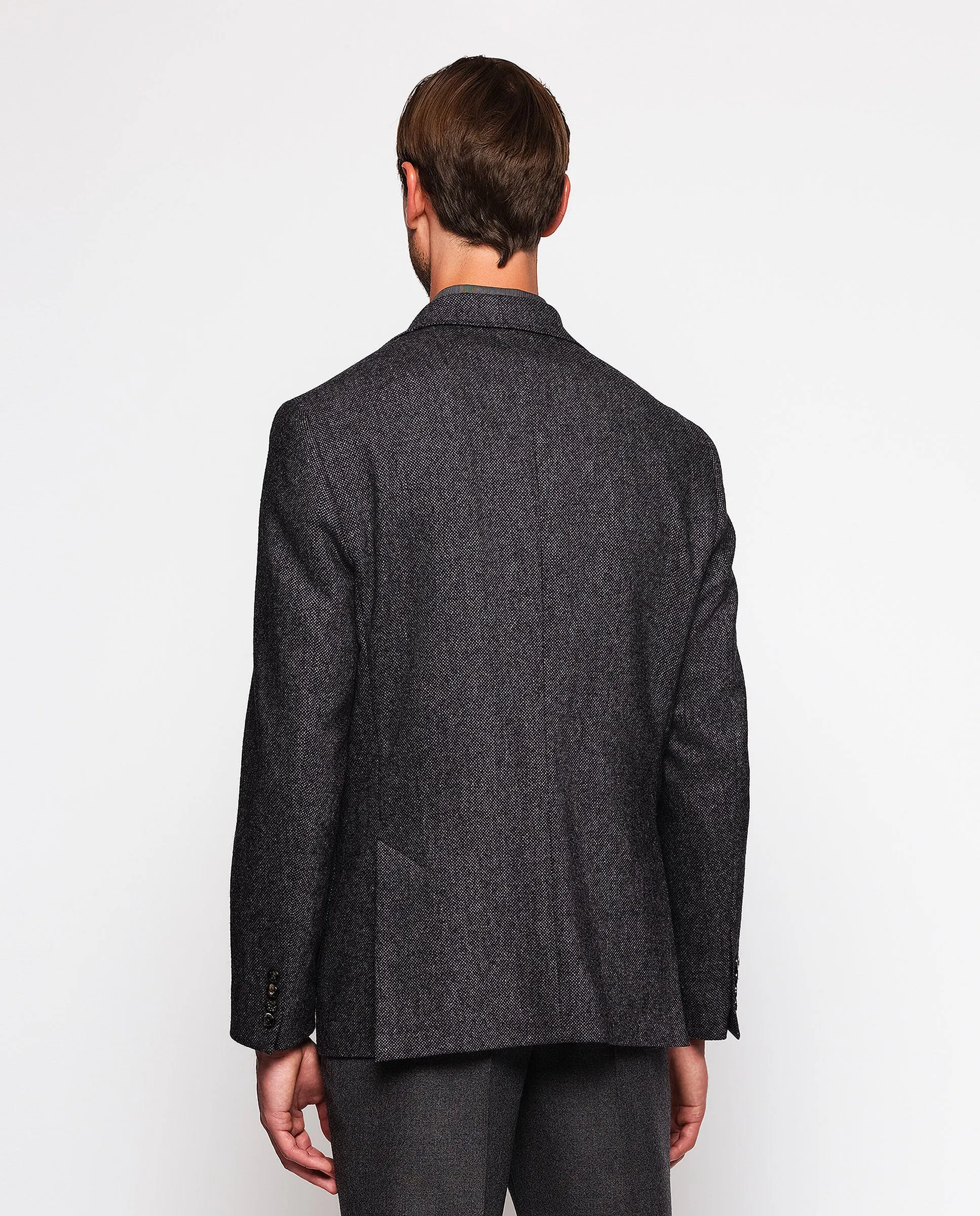 Chaqueta de donegal gris marengo