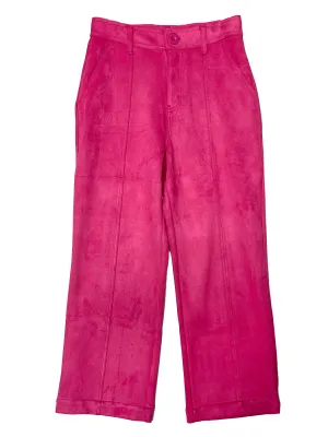 CHERYL pant Pink Faux Suede