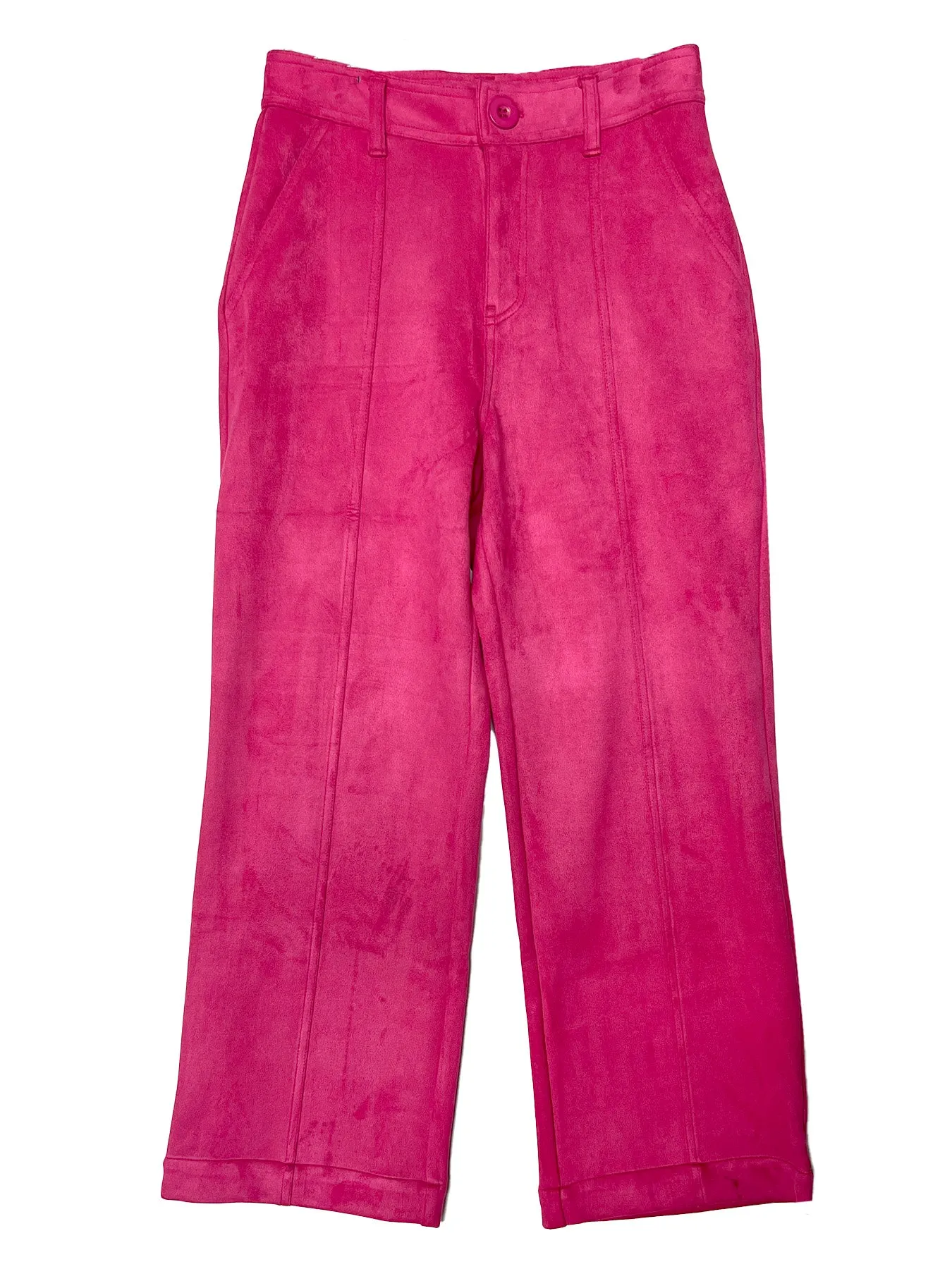 CHERYL pant Pink Faux Suede
