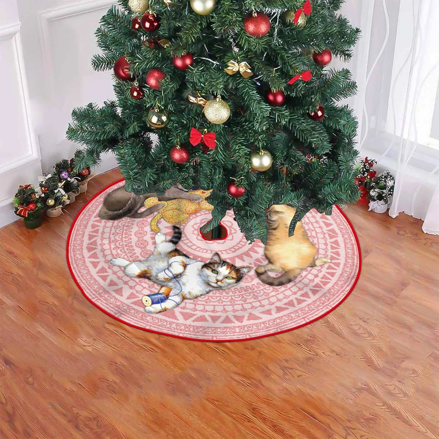 Christmas Tree Skirt - Cat - Fuly17