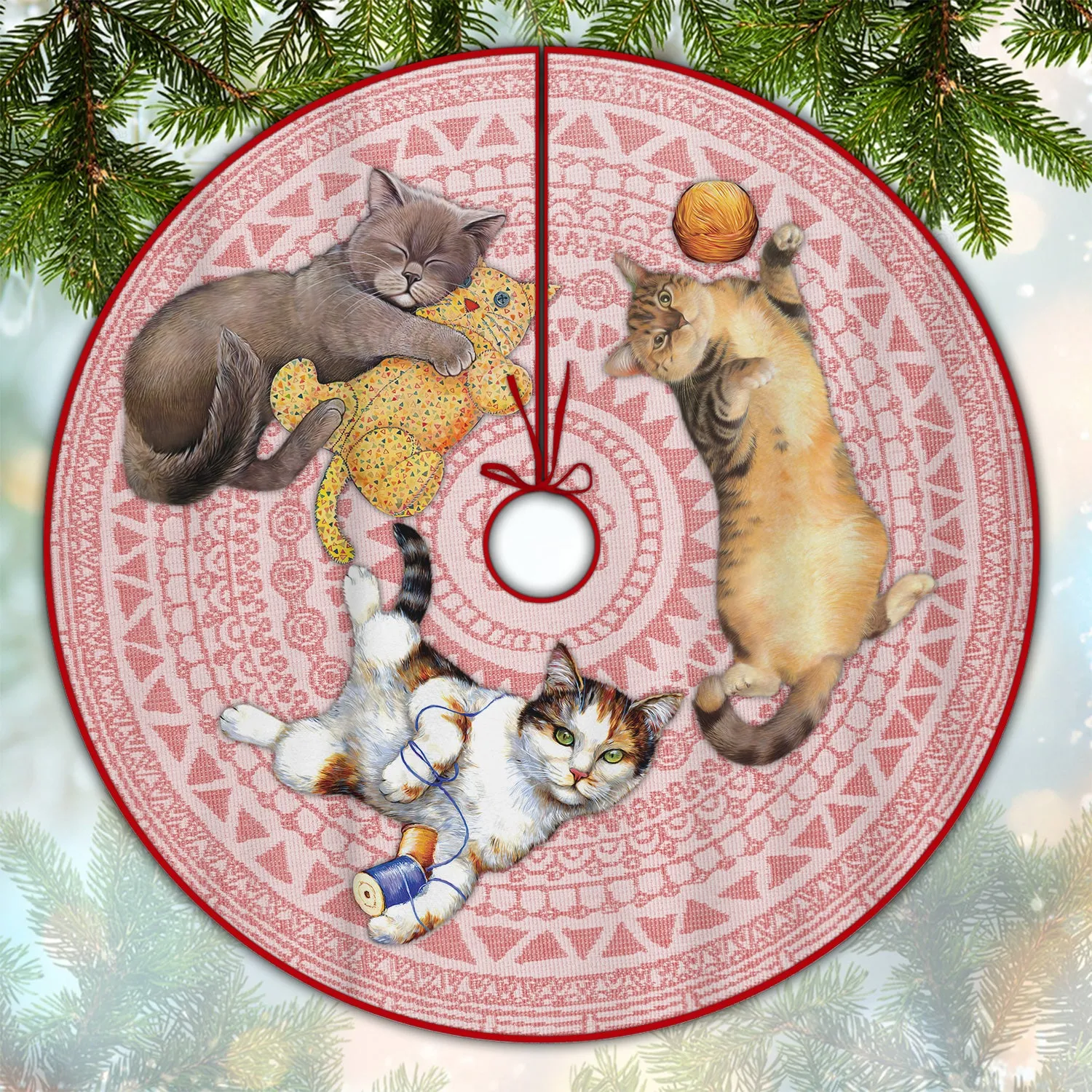 Christmas Tree Skirt - Cat - Fuly17