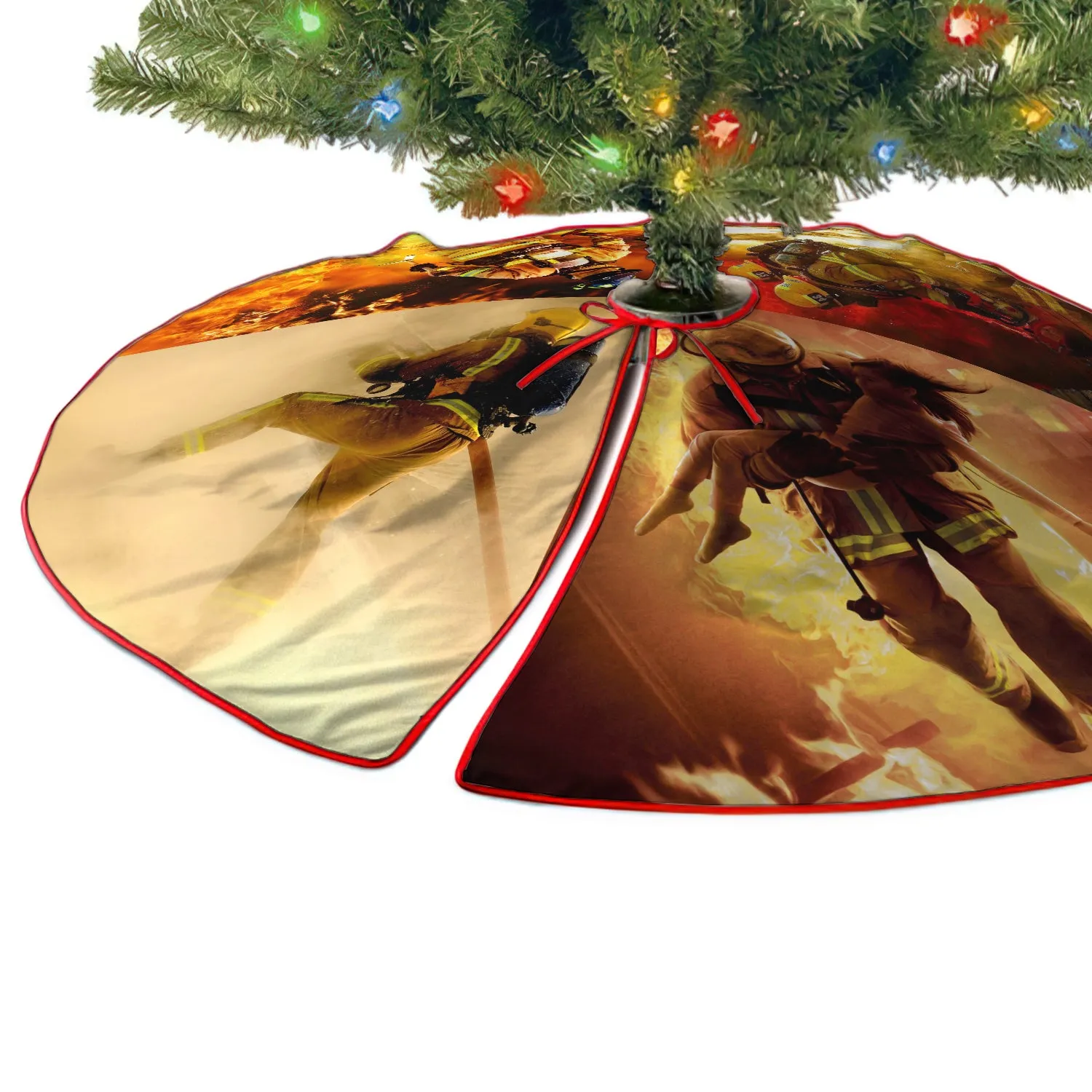 Christmas Tree Skirt - Firefighter - FULY8