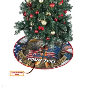 CHRISTMAS TREE SKIRT - Home of the free - Eagle - FULY2