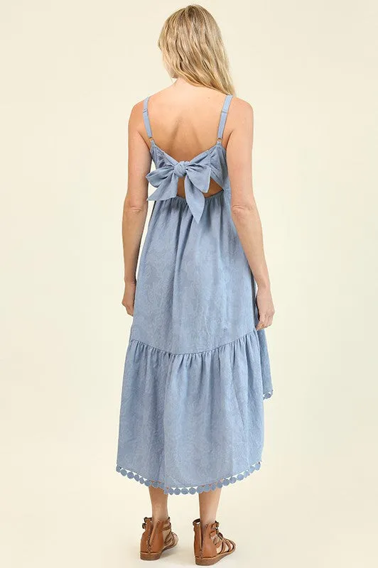 Circle Of Love Hi-Low Hem Midi Dress-Pre-Order