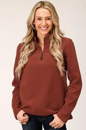 CL03-098-0692-6158 Ladies L/S Micro Fleece Pullover 1/4 Zip