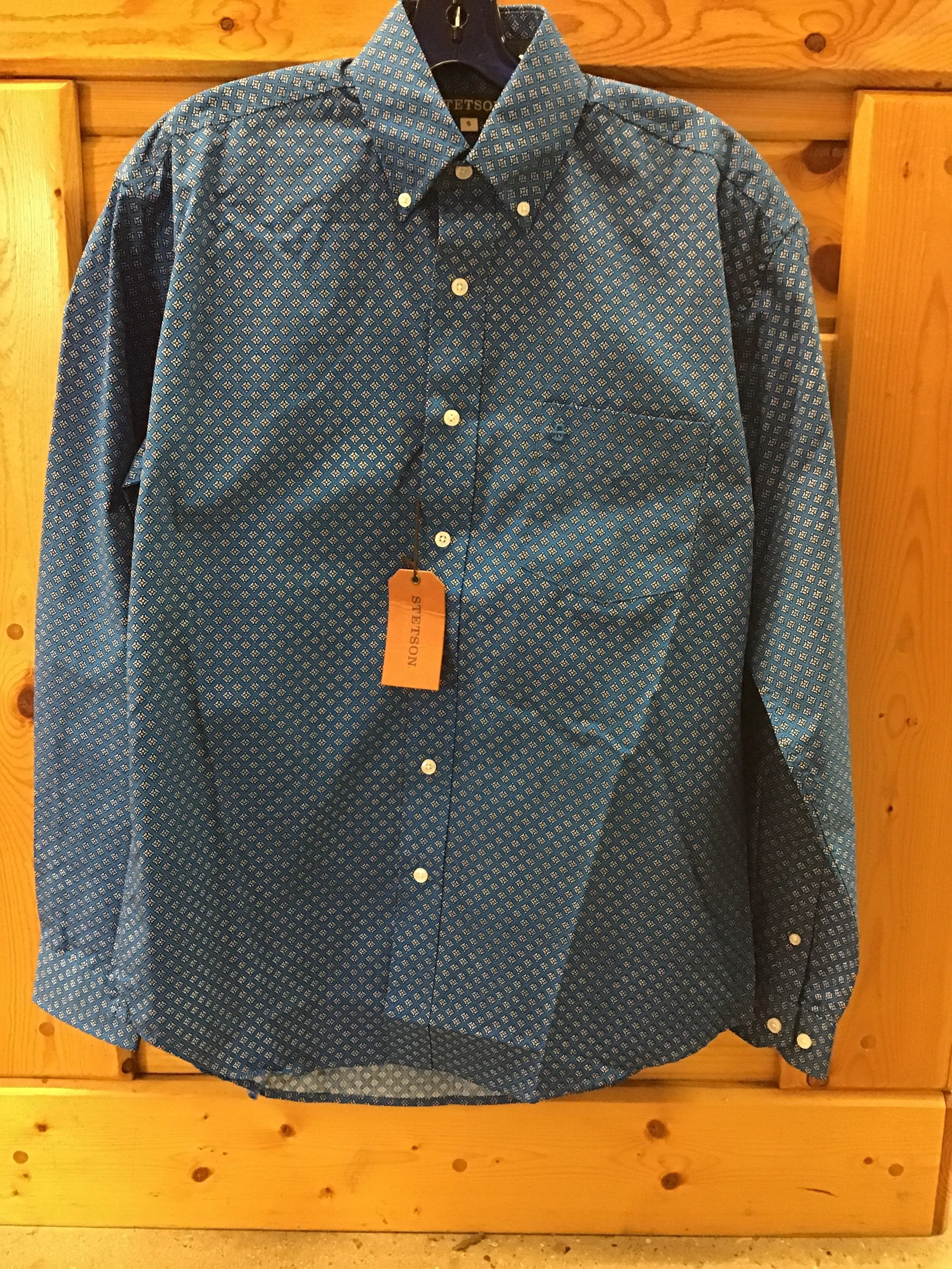 CL11-001-0526-0591-XL-Blue Shirt Roper L/S Palm Foulard