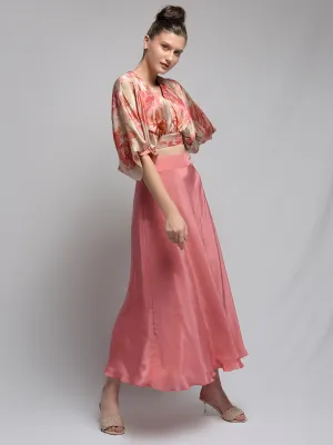 Coral Spread Skirt