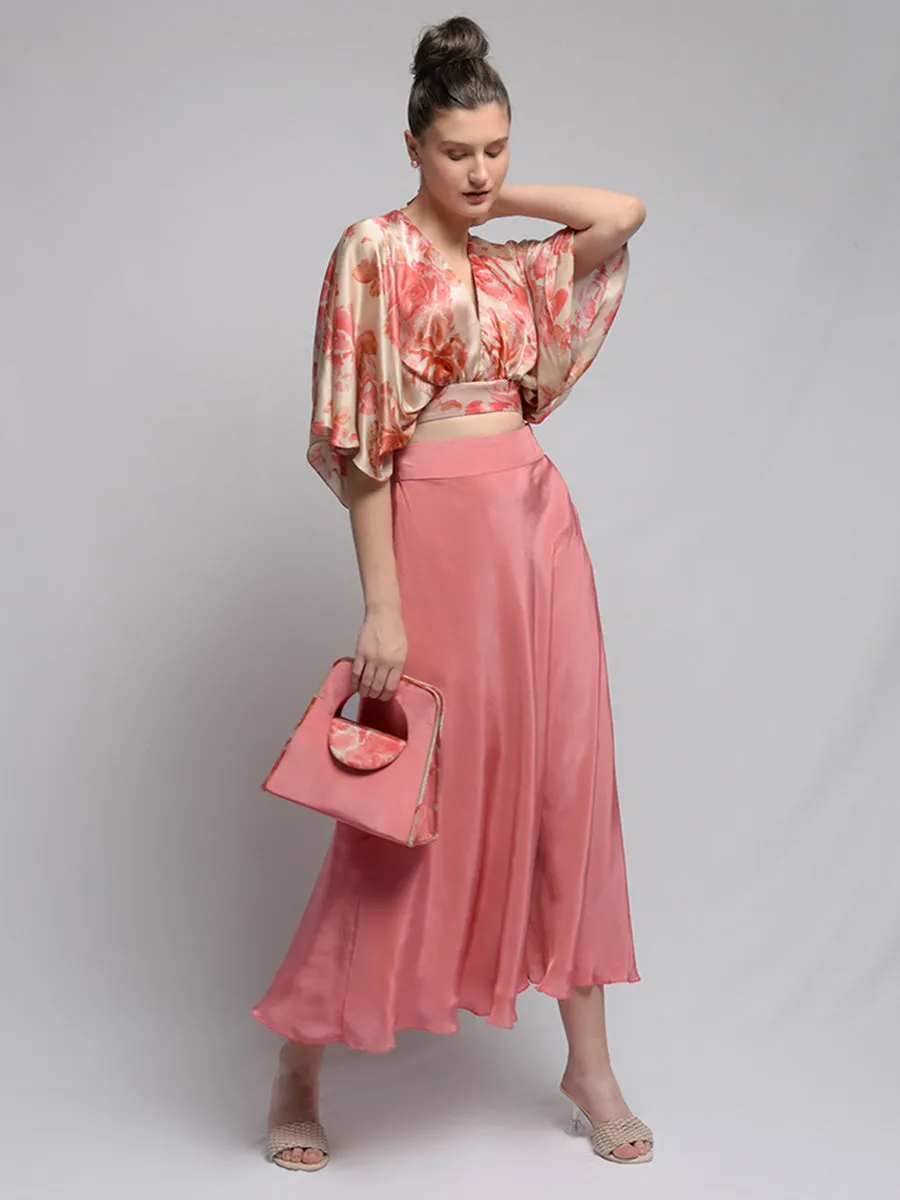 Coral Spread Skirt