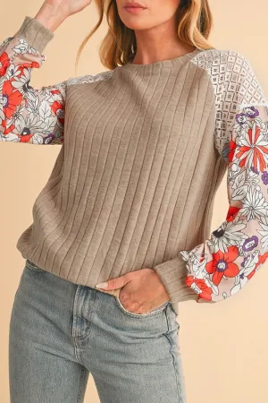 Cotton Stripe Sweatshirt