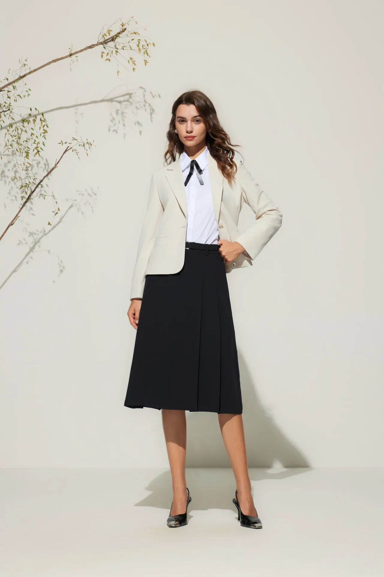 Crepe Knit Casual Blazer