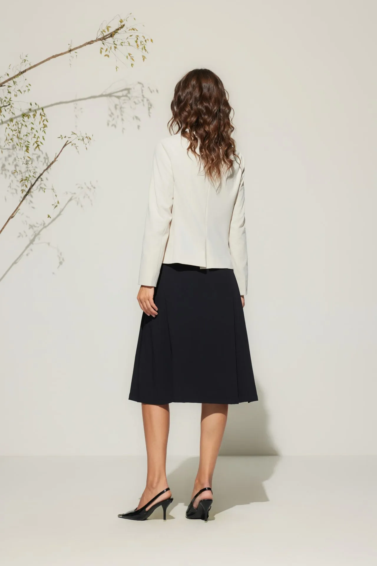 Crepe Knit Casual Blazer