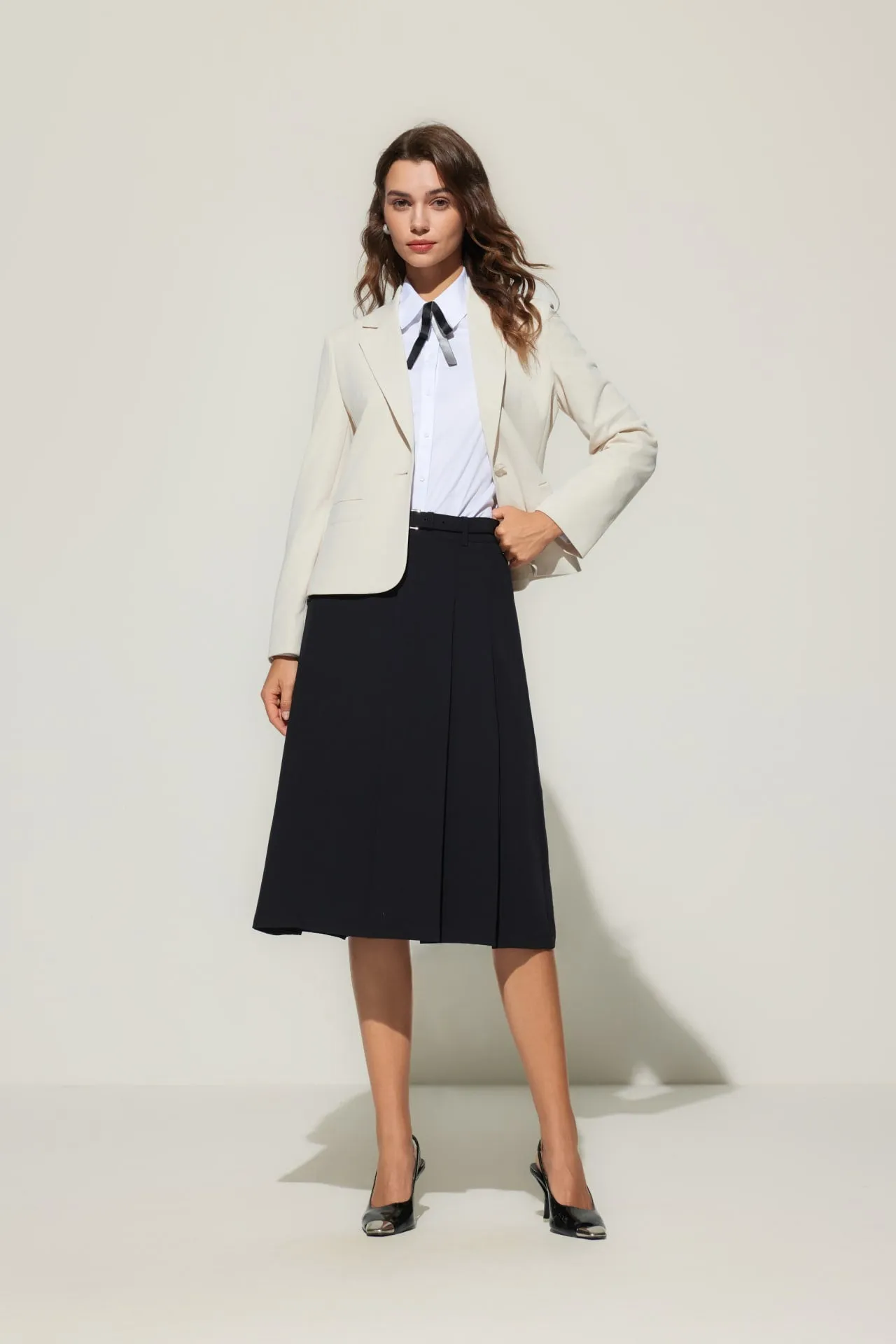 Crepe Knit Casual Blazer
