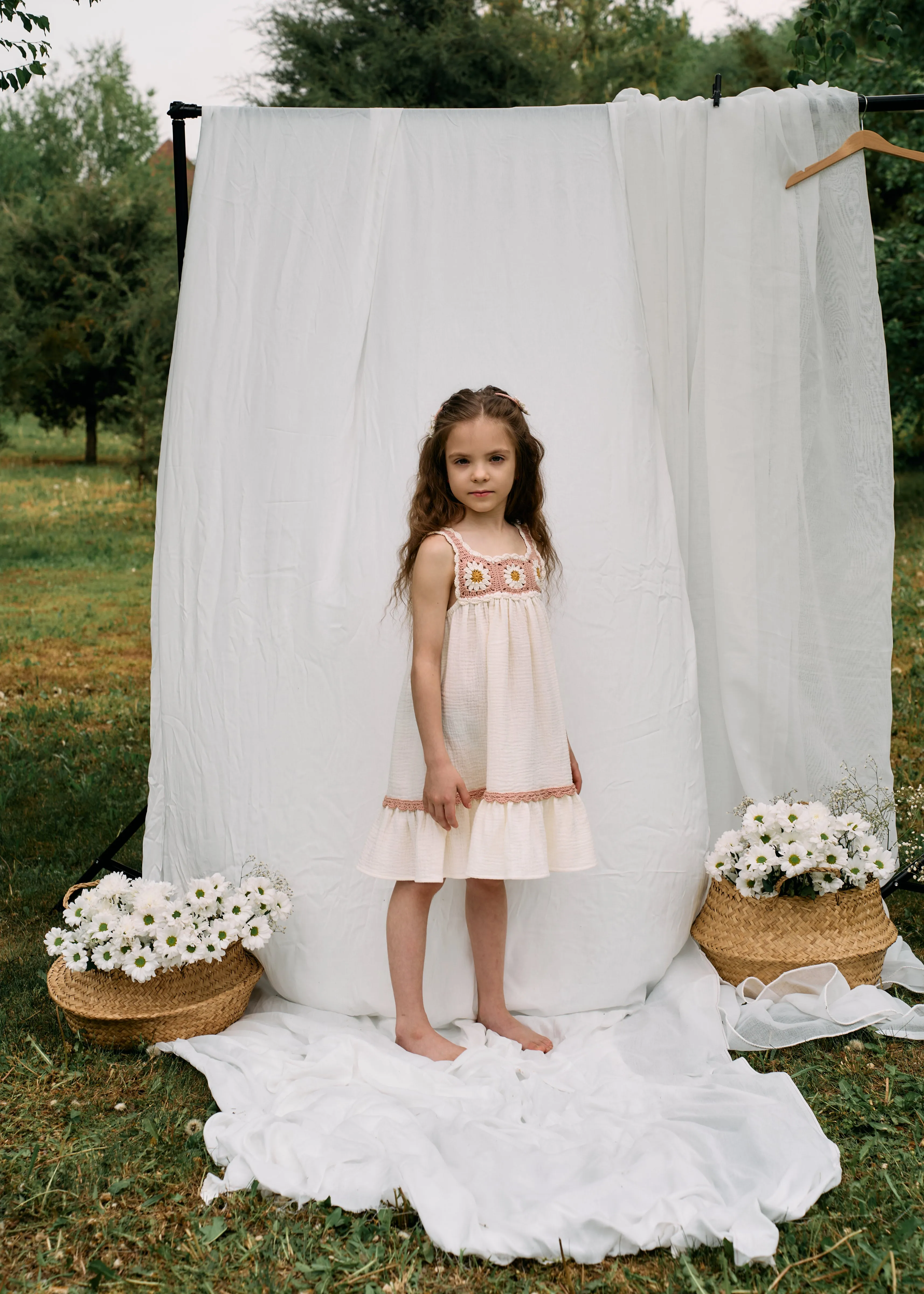 Daisy Dress | Powder pink
