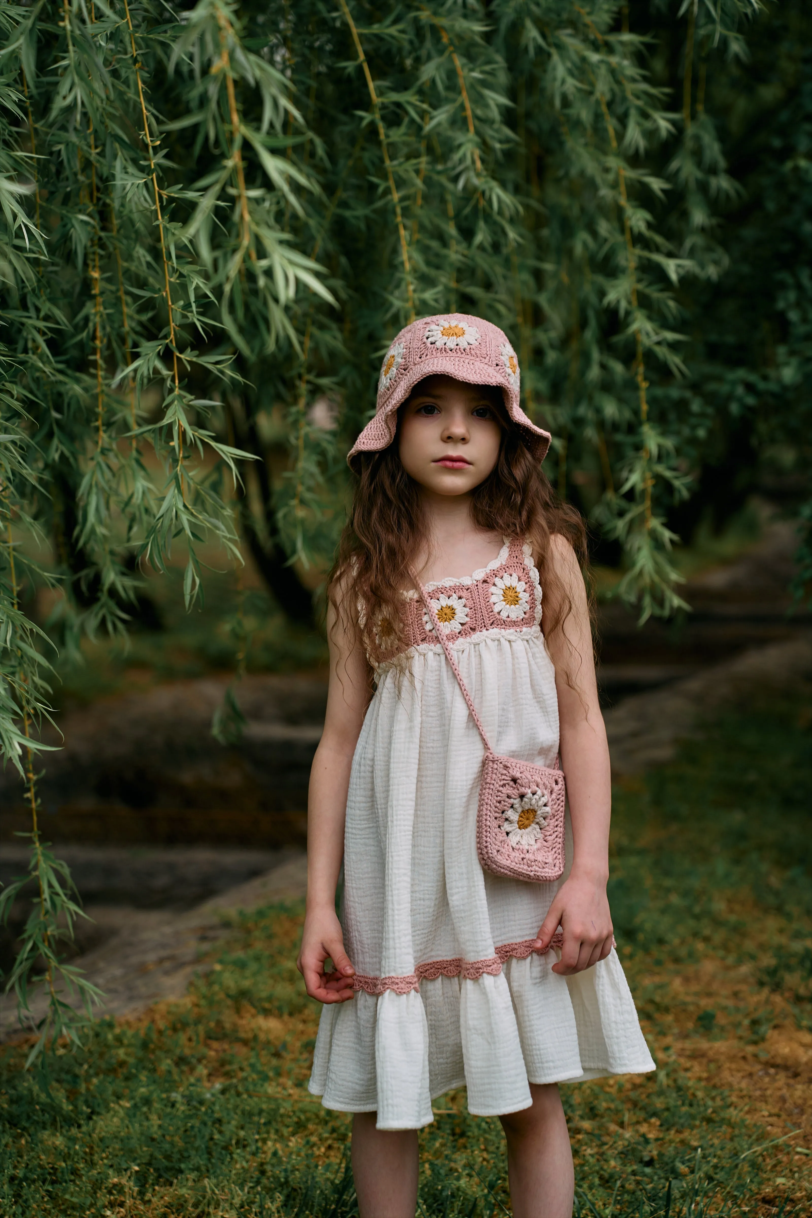Daisy Dress | Powder pink