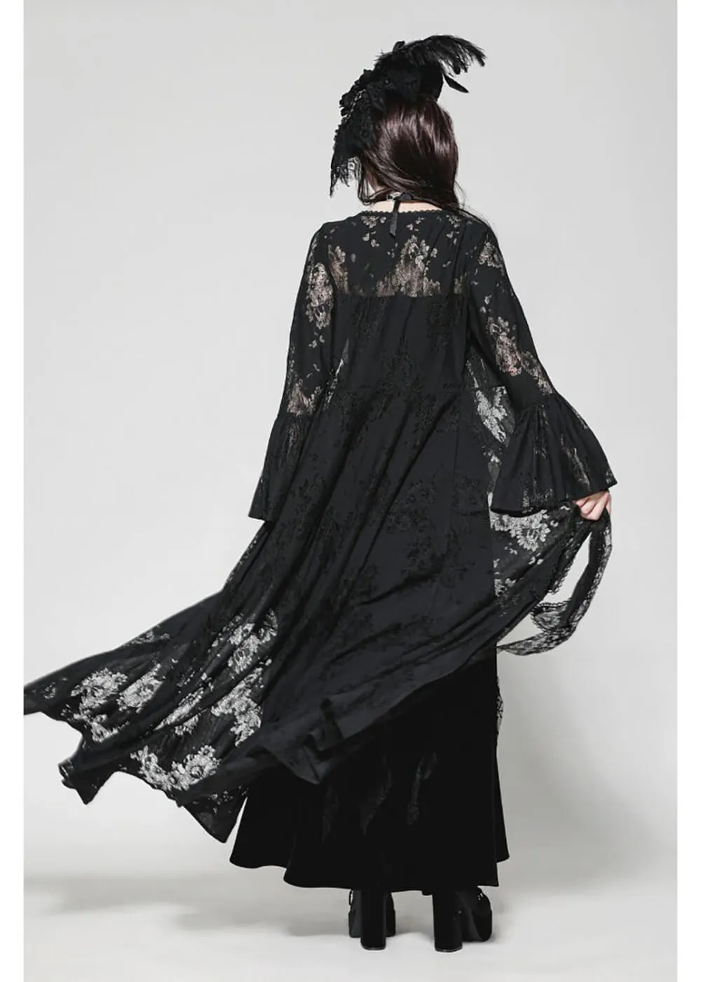 Dark In Love Secret Garden Jas in Zwart