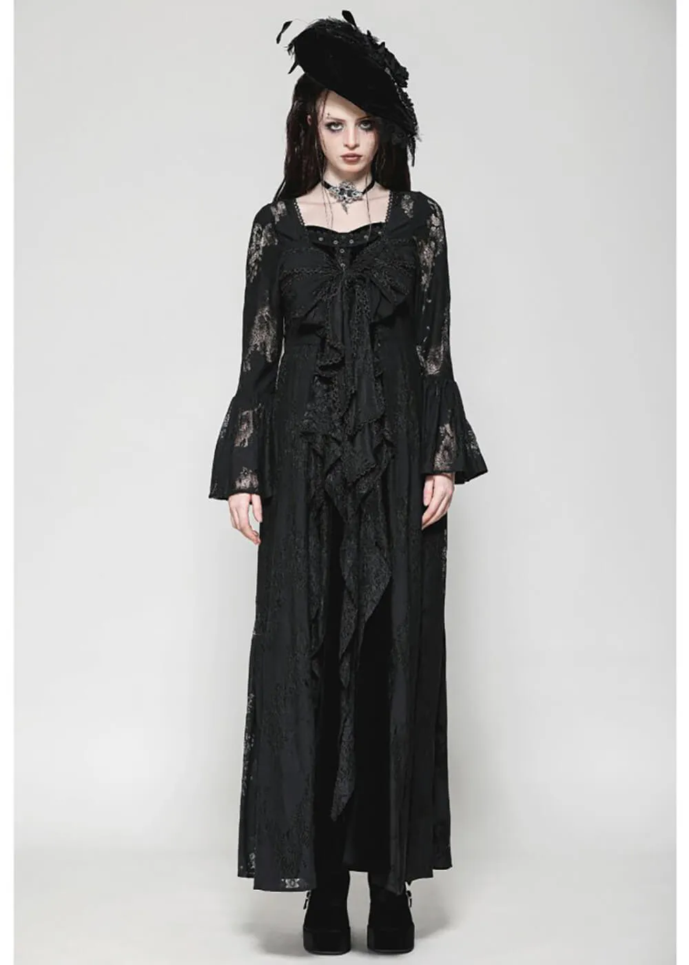 Dark In Love Secret Garden Jas in Zwart