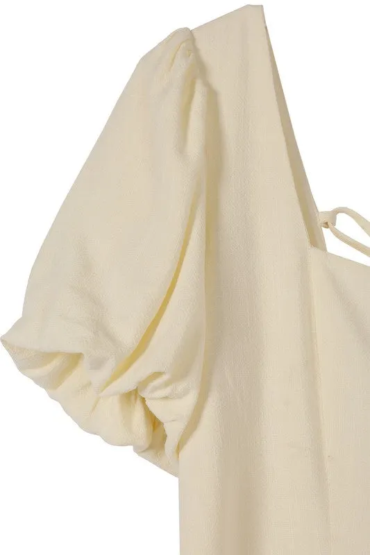 Demure Puff Sleeve