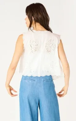 Dex Tie Front Eyelet Top