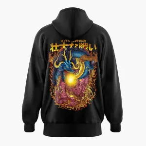 Dragon Kaidou vs Kozuki Momonosuke One Piece Oversized Hoodie