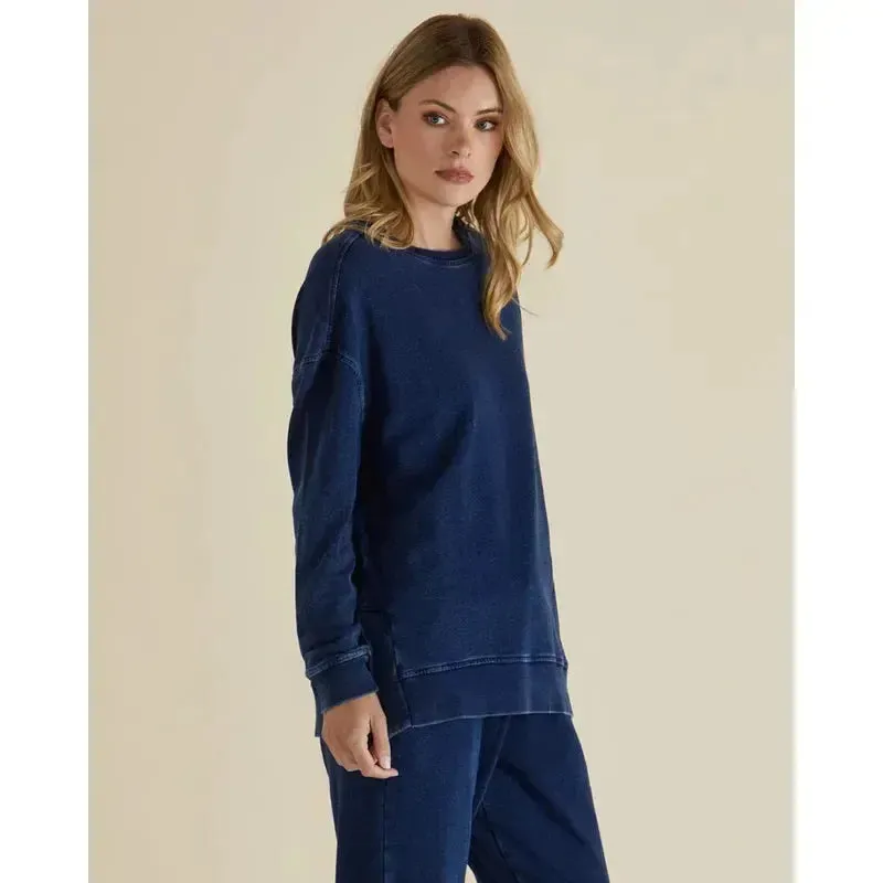 Easy Crew Sweat / Indigo Wash