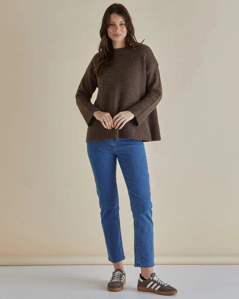 Edith Knit Jumper Brown