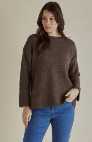 Edith Knit Jumper - Chocolate