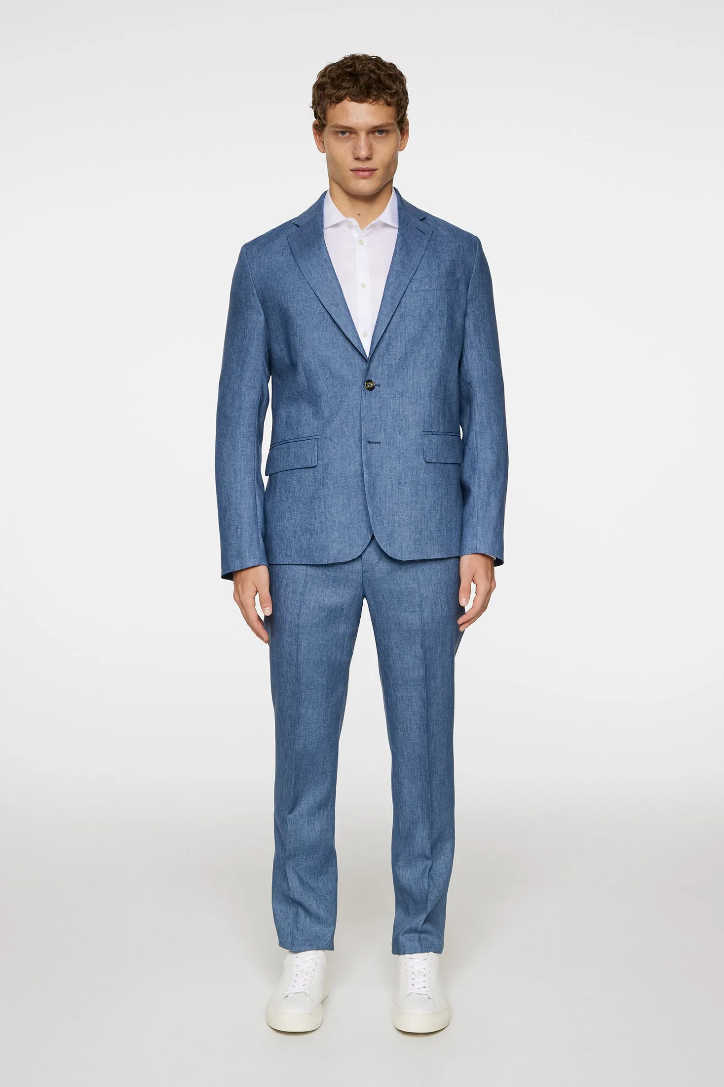 Elton U Super Linen Blazer / Rain Washed
